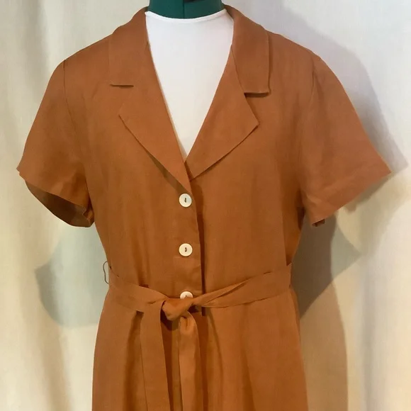 Quince Brown Button-Down Dress - Picture 8 of 8